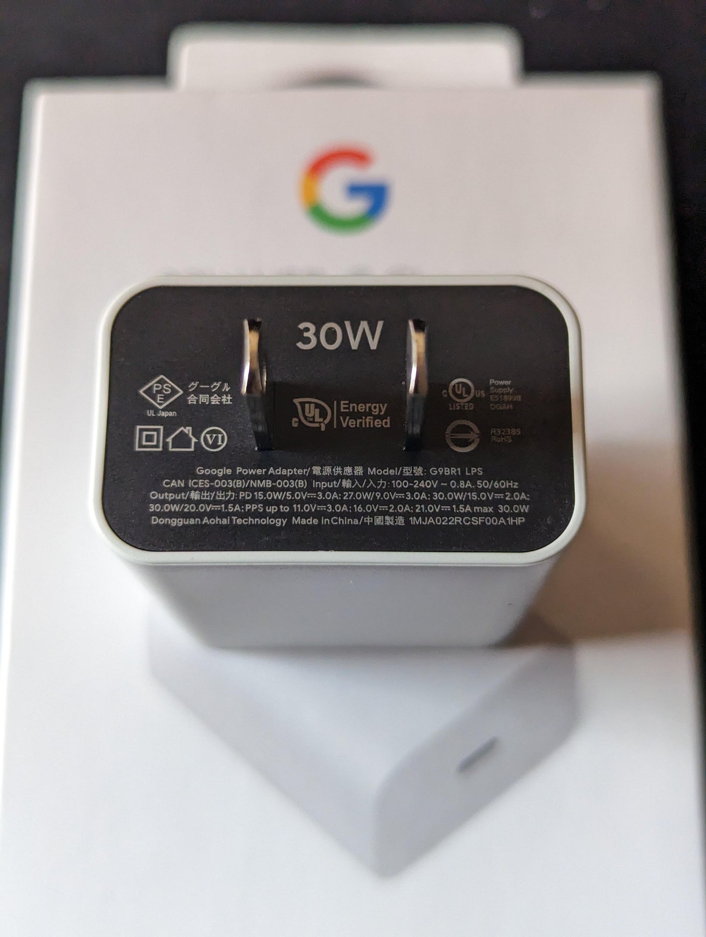 Google 30 watt original adapter